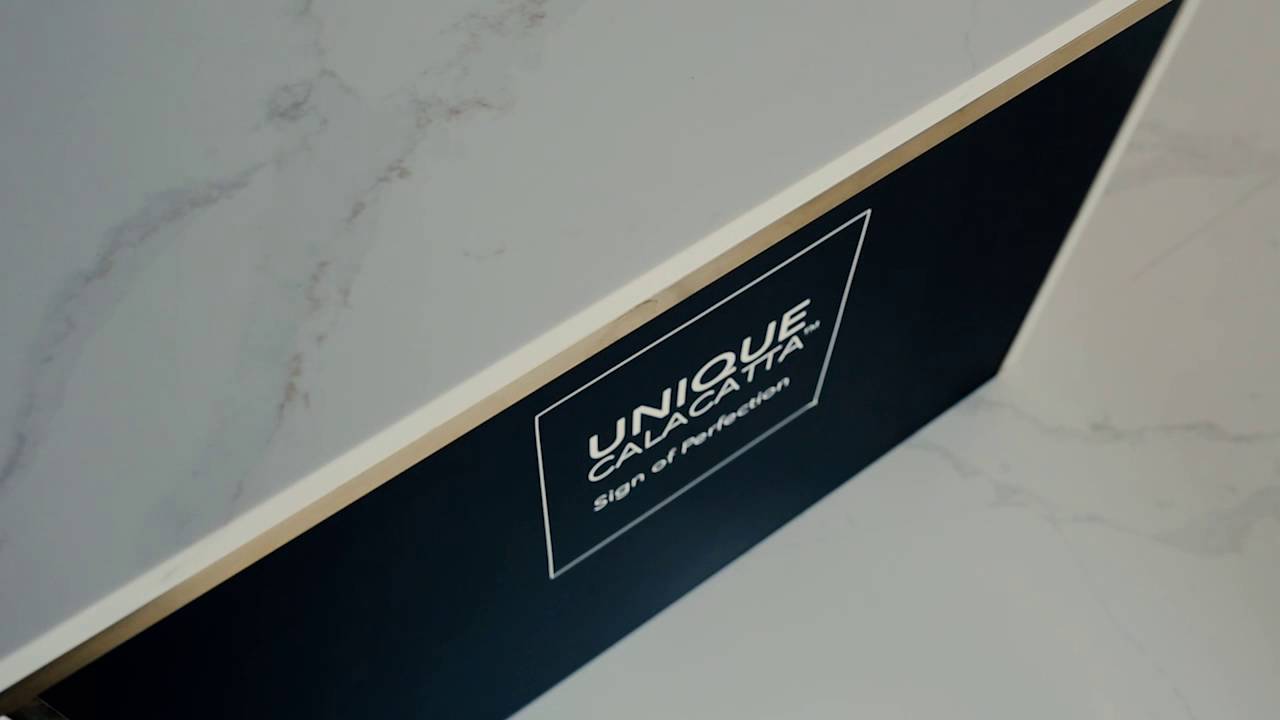 Compac Quartz Logo - Unique Calacatta™ COMPAC - YouTube