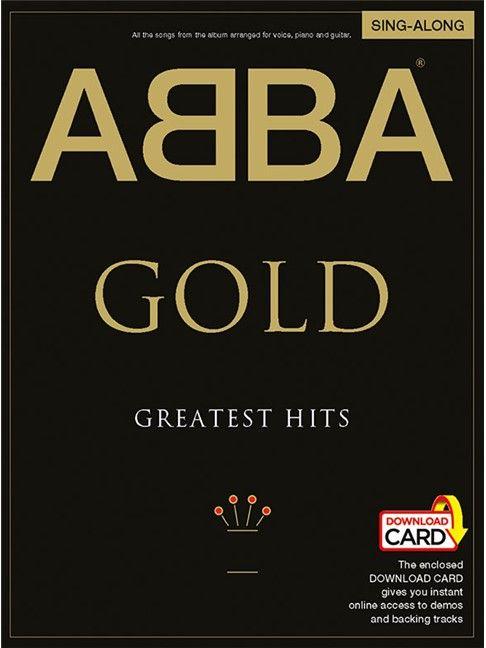 Gold Vocal Logo - ABBA: Gold Hits Singalong PVG Book Audio Download