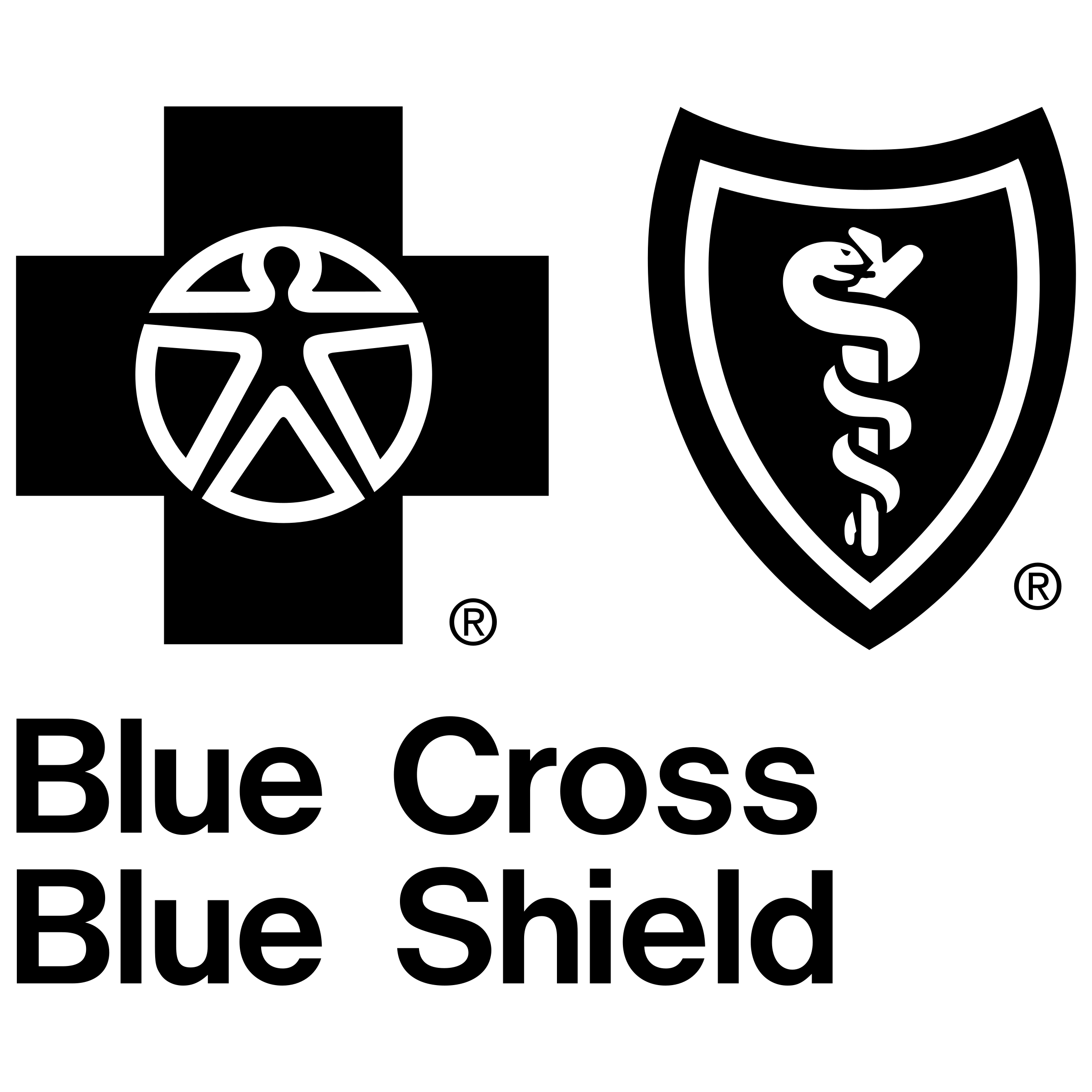 White and Blue Shield Logo - Blue Cross Blue Shield Logo PNG Transparent & SVG Vector - Freebie ...