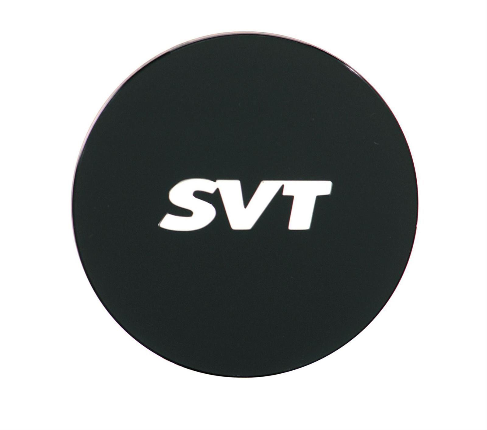 SVT Logo - Ford Racing Center Cap Snap On Flat Black Plastic M 1096 N SVT Logo