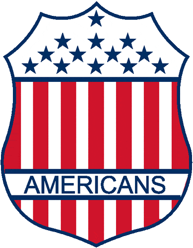 Red White and Blue Shield Logo - New York Americans Alternate Logo (1934) - Red, White and Blue ...