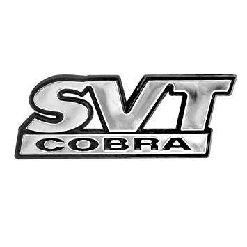 SVT Logo - Amazon.com: 1999-2002 SVT Cobra Trunk Lid Emblem Chrome & Black ...