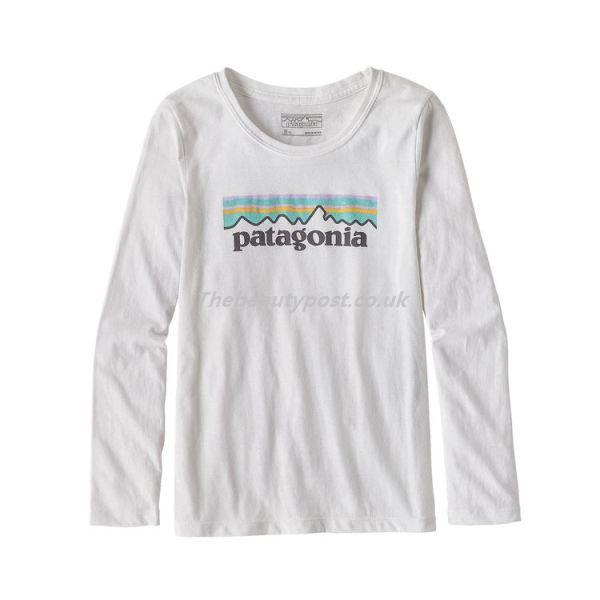 Long P Logo - T Shirt Tops Baby White Girls' Long Sleeved Pastel P Logo Organic