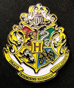 Hogwarts Logo - Harry Potter Hogwarts School Crest Logo Large Enamel Metal Pin NEW ...