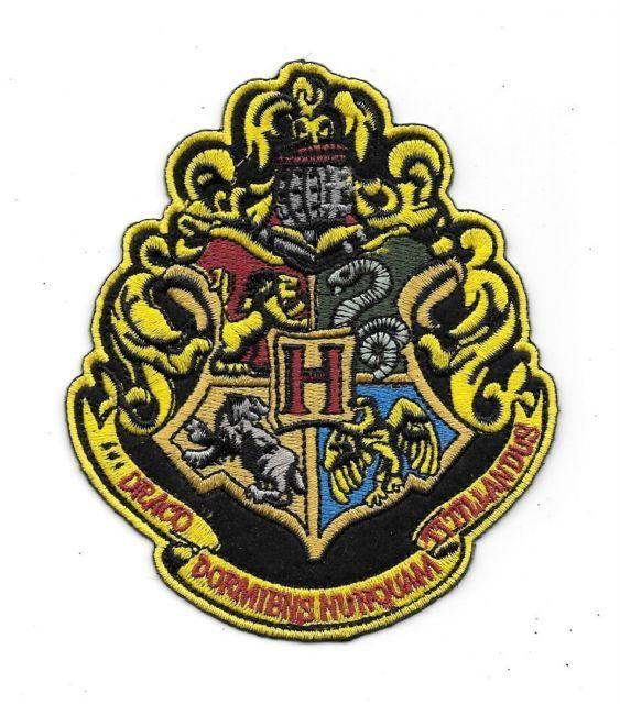 Harry Potter School Logo - Harry Potter Hogwarts School Crest Logo Large Version Embroidered