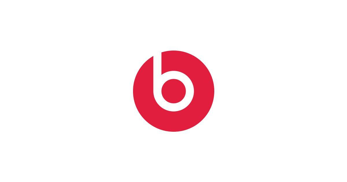 Red and White B Logo - Beats by Dre