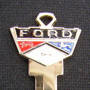 Ford Crest Logo - Rare Original 60's Ford Gold Crest Key Vintage Lion Logo T-Bird ...