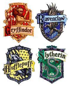 Harry Potter School Logo - hogwarts house logos for banners and flags printable || centsational ...