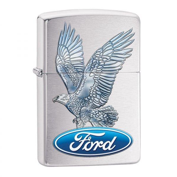 Ford Bird Logo - Zippo Lighter Ford Logo & Flying Eagle Brushed Chrome - Zippo from ...