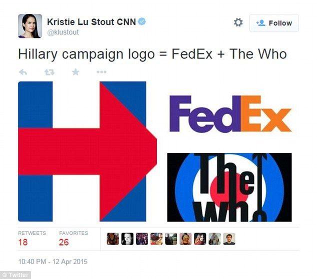 Old FedEx Logo - Hillary Clinton's presidential campaign logo mocked on social media ...