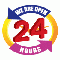 Hours Logo - We Are Open 24 hours | Brands of the World™ | Download vector logos ...