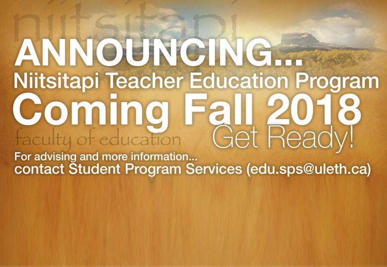 College of Education U of L Logo - U of L and Red Crow College to launch Niitsitapi Teacher Education