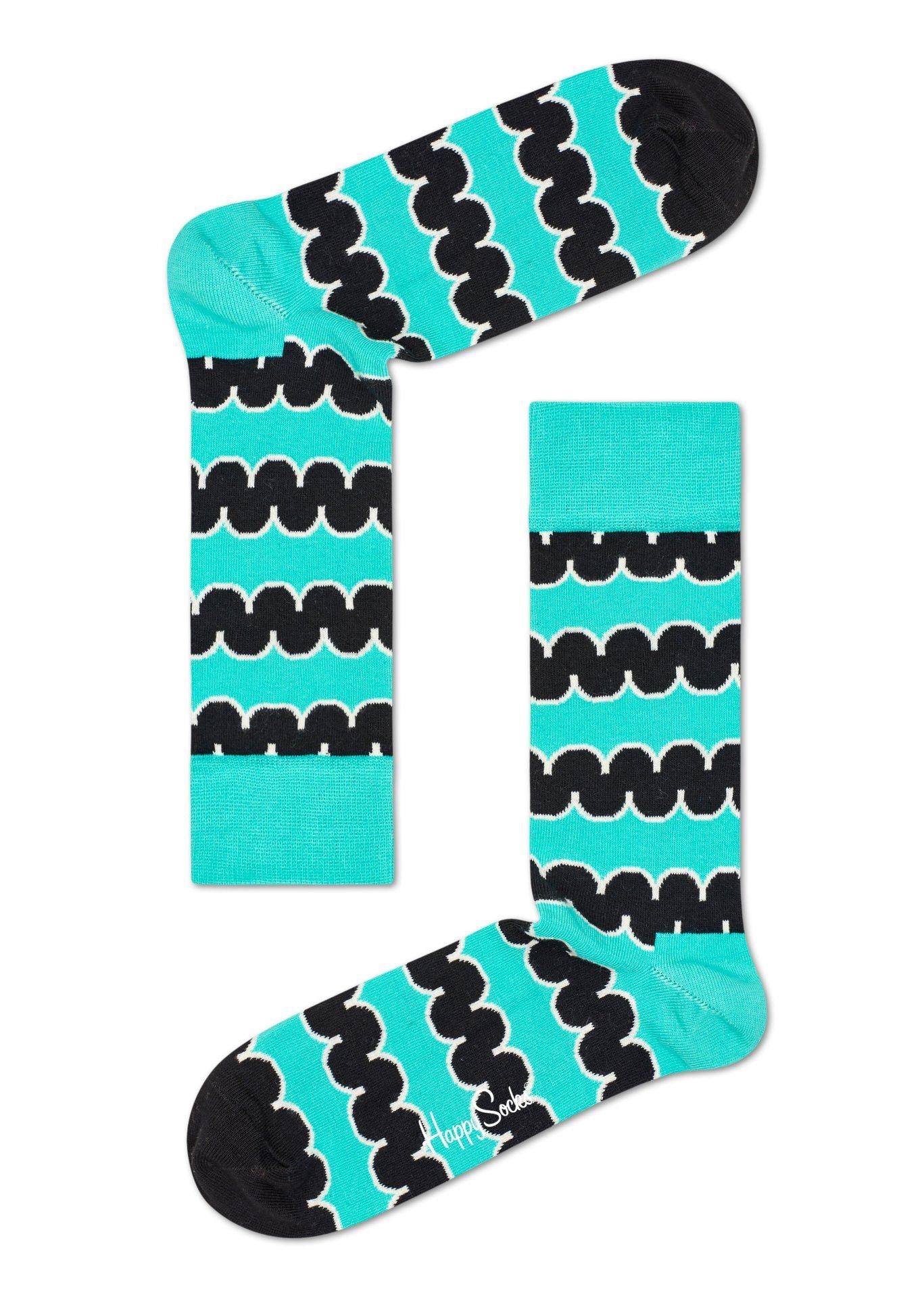 Squiggly Green M Logo - Buy Squiggly Happy Socks Green