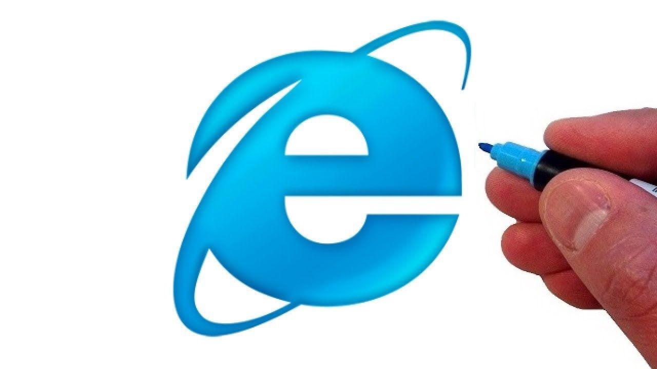 Explorer Logo - How to Draw the Internet Explorer Logo - YouTube