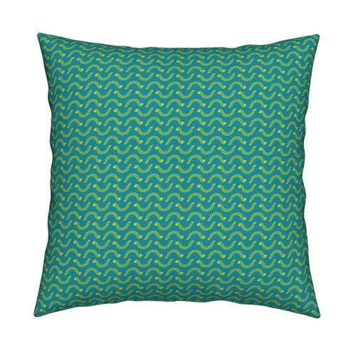 Squiggly Green M Logo - Little Squiggly Green Inchworms on Sea Blue, Tiny Creatures, Playing ...