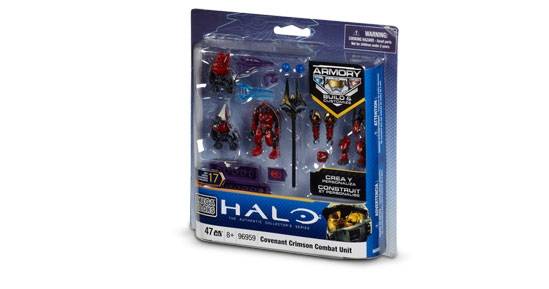 Halo Crimson Logo - Halo - Crimson Covenant Combat Unit | Mega Construx