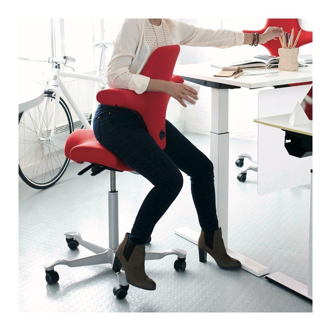 Red Backwards C Logo - Fully's Tic Toc And HAG Capisco Chairs Inspire Movement