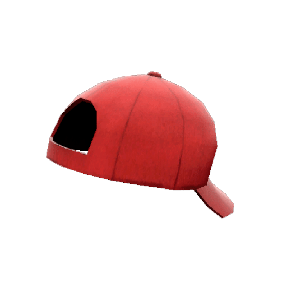 Red Backwards C Logo - Backwards Ballcap (Object)