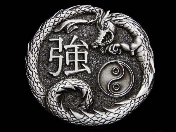 Cool Chinese Dragon Logo - MH19142 *NOS* VERY COOL *CHINESE DRAGON, WORD FOR STRENGTH* BELT ...