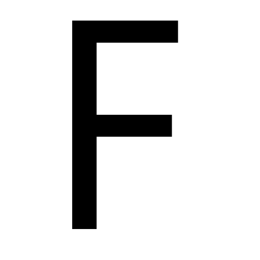 Black F Logo - F Letter Logo Png - Free Transparent PNG Logos