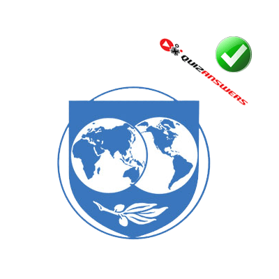 White and Blue World Logo - Blue world Logos