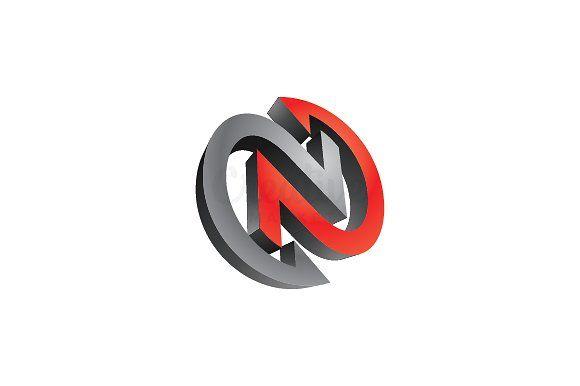 Long Red N Logo - Letter N Logo ~ Logo Templates ~ Creative Market