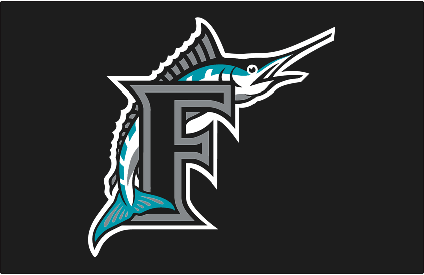 Black F Logo - Florida Marlins Cap Logo - National League (NL) - Chris Creamer's ...