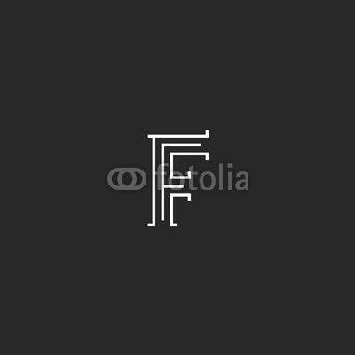Black F Logo - Medieval letter F logo monogram, vintage graphic design decoration ...