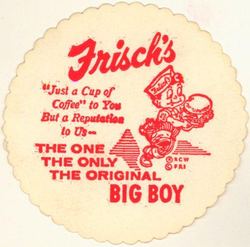 Freshes Restaurant Logo - Frisch's Big Boy Coaster
