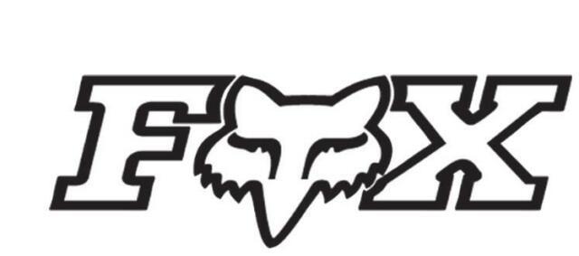 Black F Logo - Fox Racing F-head-x TDC Sticker Black 10 Inch | eBay