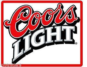 Light Beer Logo - Coors Light Beer Label Refrigerator / Tool Box Magnet