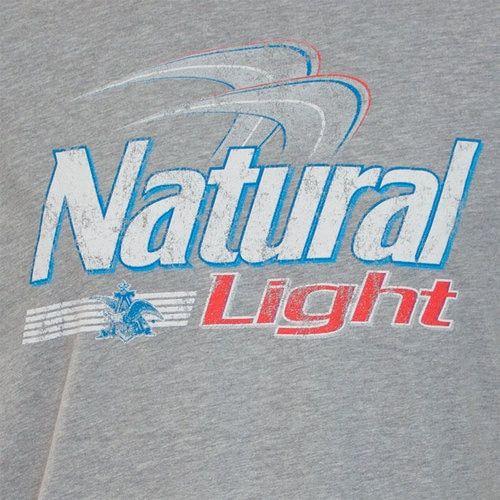 Light Beer Logo - Natural Light Grey Beer Logo T-Shirt - Quality Liquor Store