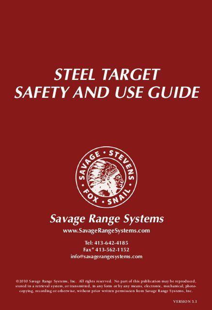 Savage Range Systems Logo - Steel Target Safety Guide - Savage Range Systems