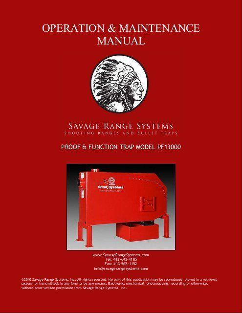 Savage Range Systems Logo - Proof & Function Trap - Savage Range Systems