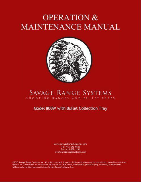 Savage Range Systems Logo - Model 800W with Bullet Collection Tray - Savage Range Systems