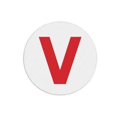 Red V Logo - T6122 Red 