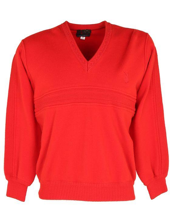 V Clothing Logo - 80s Red V Neck Bunny Logo Sweatshirt - M Red £28 | Rokit Vintage ...