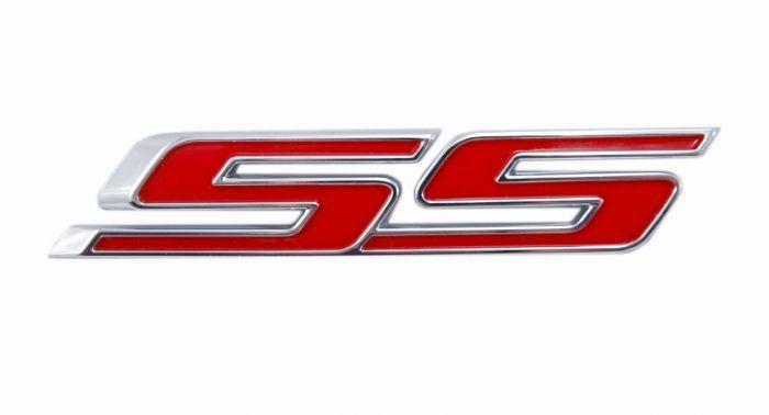 Chevy Camaro Logo - OEM Chevy Camaro Chrome & Red SS Exterior Trunk or Grille