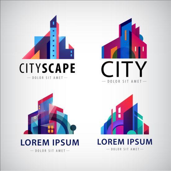 Modern Architect Logo - Free Building Logo Vector Modern Colourful EPS Logo