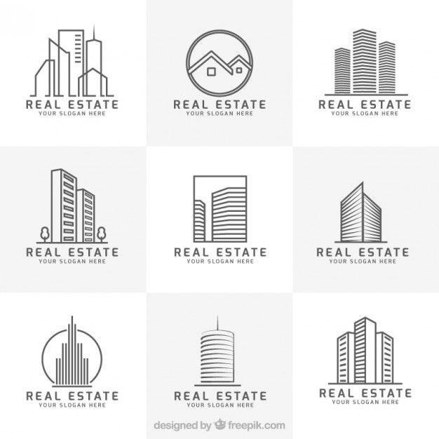 Modern Architect Logo - Modern real estate logo collection Vector