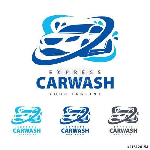 Express Automotive Logo - Express Car Was Logo Template, Automotive Spa Logo, Car Wash Logo