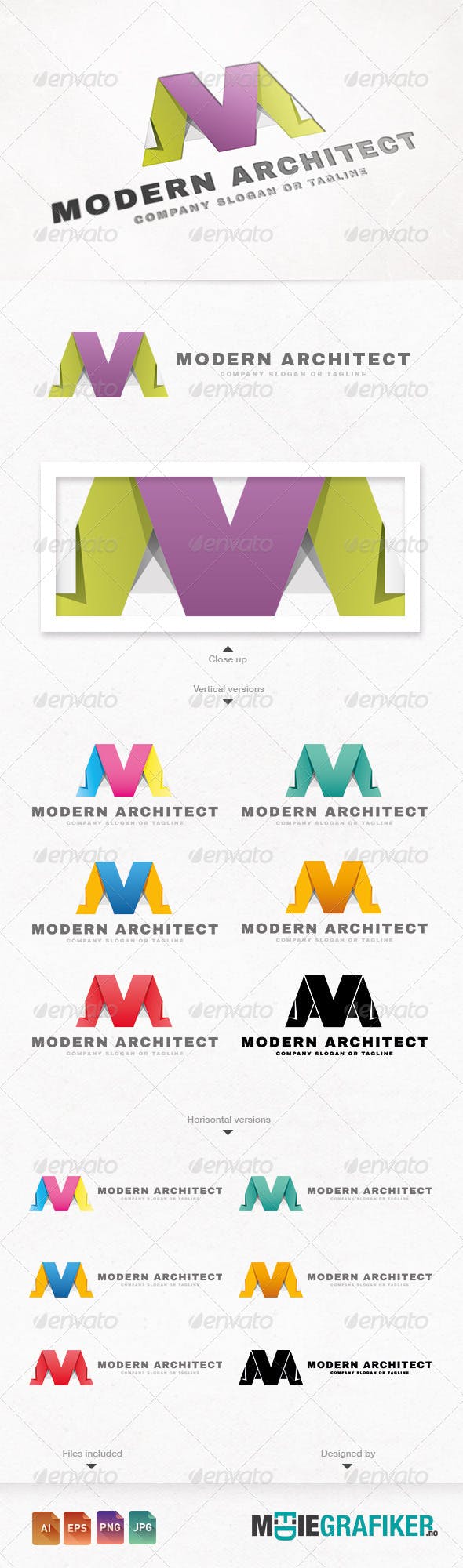 Modern Architect Logo - Modern Architect Logo by Kim-David | GraphicRiver