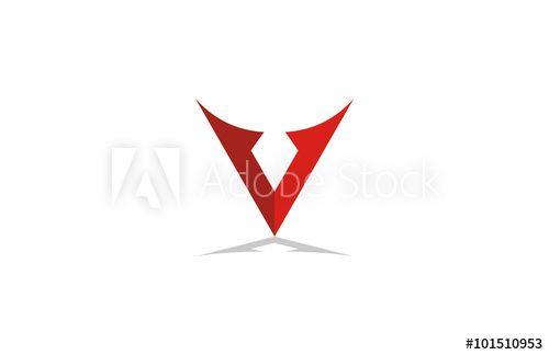 Red Letter V Logo - abstract letter v logo - Buy this stock vector and explore similar ...