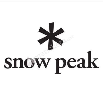 Snow Peak Logo - Snow peak Logo Stickers (15 x 8.2 cm) - ステッカー、カッティング