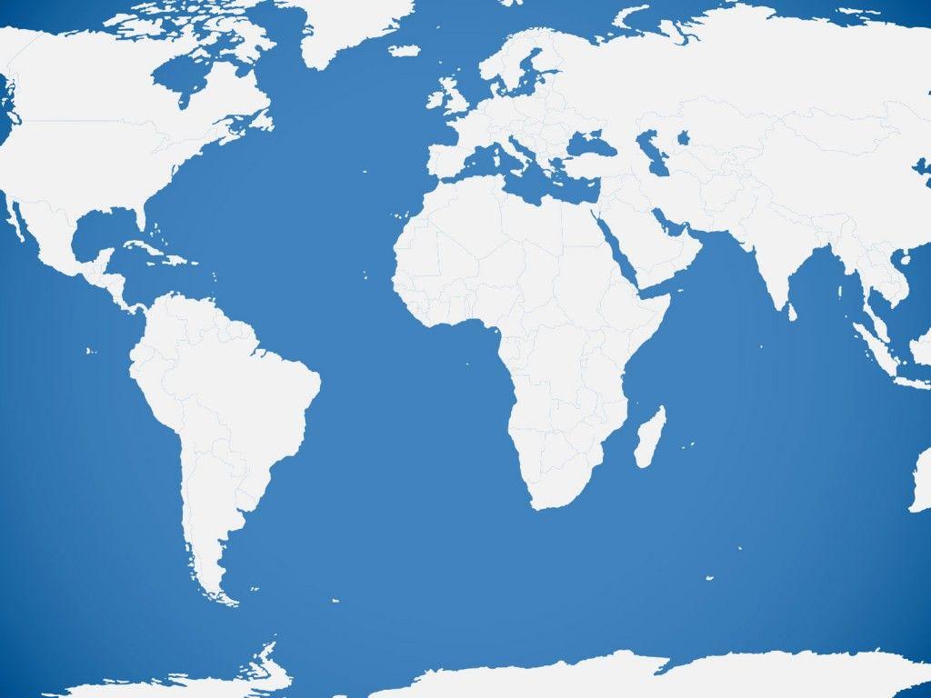 White and Blue World Logo - Blue World Map Backgrounds | Blue, Business Templates | Free PPT ...