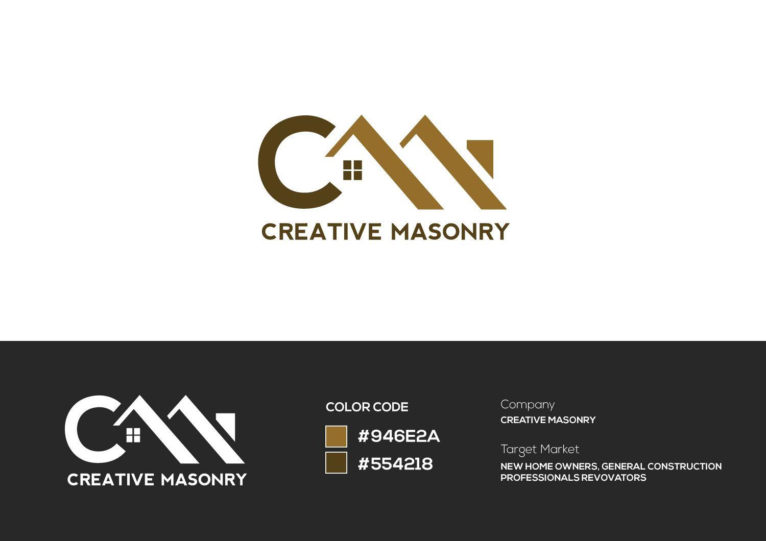 Masonry Logo - Modern, Professional, Masonry Logo Design for CREATIVE MASONRY