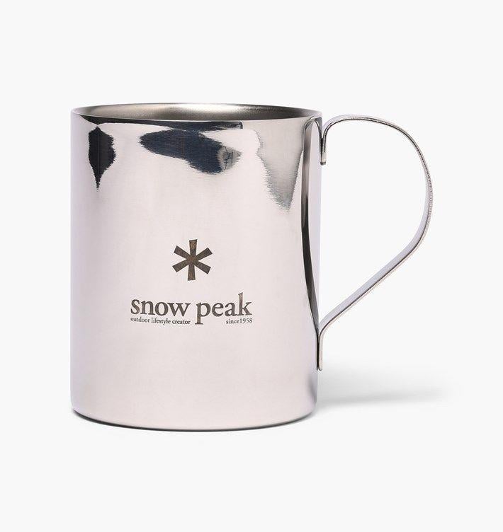 Snow Peak Logo - Snow Peak Logo Double Wall Cup 330 | Silver | Other | MG-113R ...