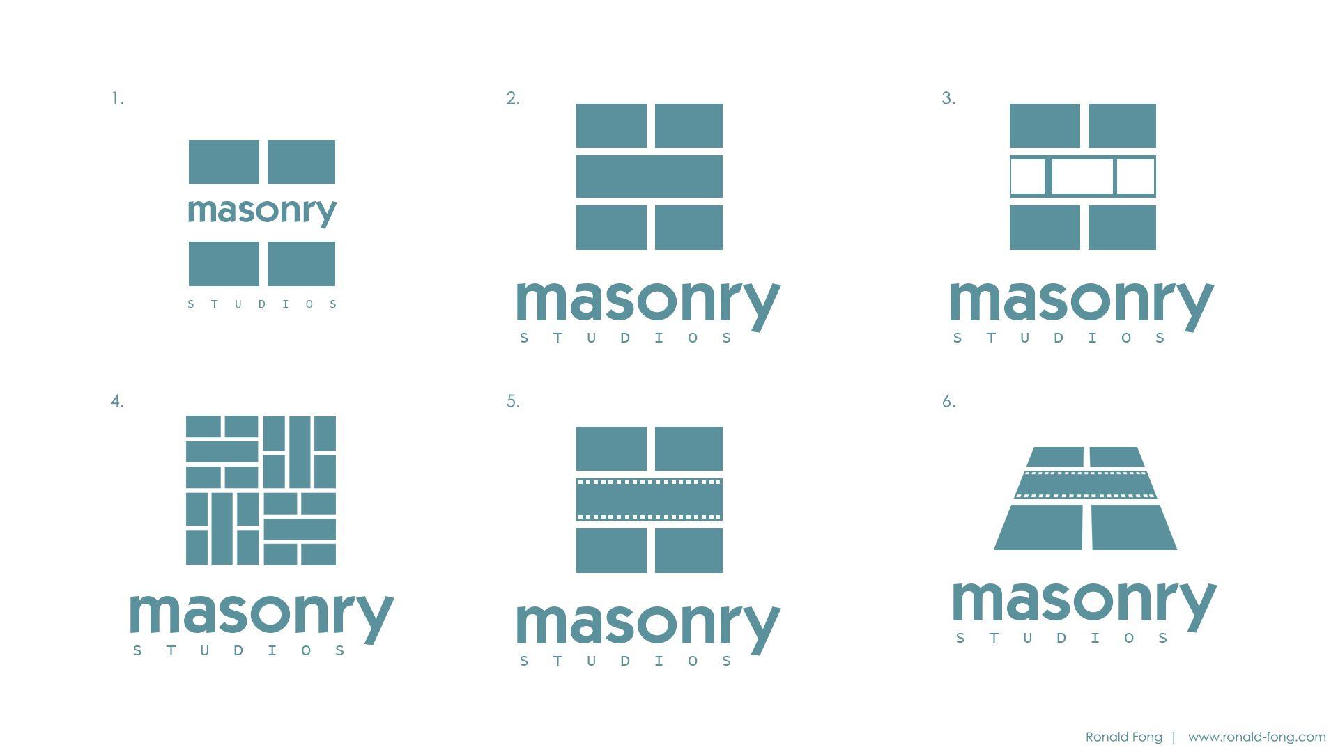 Masonry Logo - Masonry Logo Design – Ronald Fong