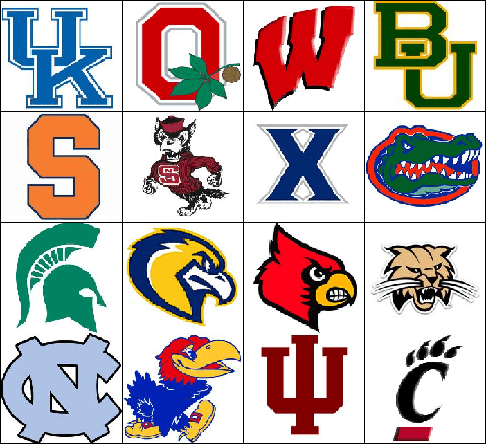 college basketball logos and names