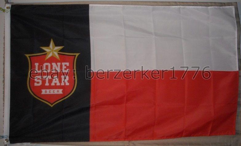 USA Banner Red White Blue Logo - Lone Star Beer 3' x 5' Texas Red White Blue Flag Banner Seller